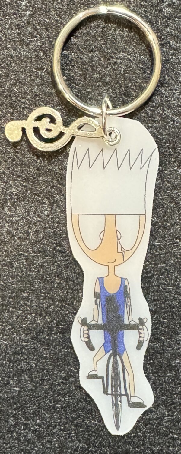 King Star on his bike key chain