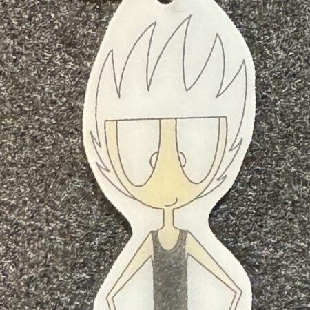 Trey on a Bike Key Chain