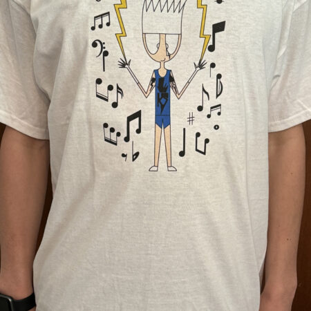 Lightning and Music Notes T-Shirt