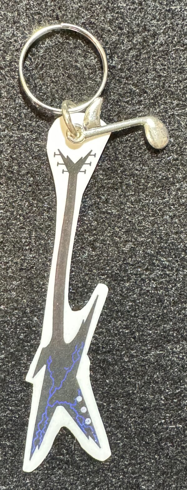 Dean Razorback Guitar Key Chain with Charm.